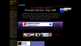 What Mmorpgprivateserver.com website looked like in 2021 (3 years ago)