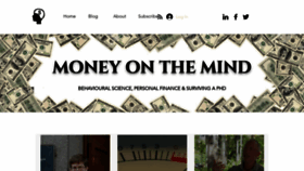 What Moneyonthemind.org website looked like in 2021 (3 years ago)
