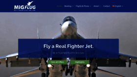 What Migflug.com website looked like in 2021 (3 years ago)