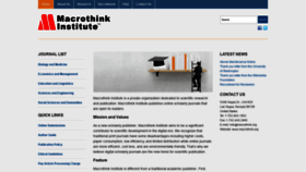 What Macrothink.org website looked like in 2021 (3 years ago)