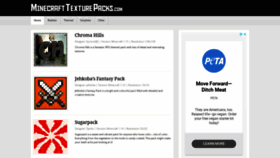 What Minecrafttexturepacks.com website looked like in 2021 (3 years ago)