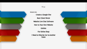 What M.sc website looked like in 2021 (5 years ago)