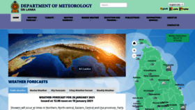 What Meteo.gov.lk website looked like in 2021 (3 years ago)
