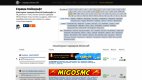 What Monitoringminecraft.ru website looked like in 2021 (3 years ago)