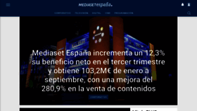 What Mediaset.es website looked like in 2021 (3 years ago)