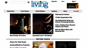 What Motherearthliving.com website looked like in 2021 (3 years ago)