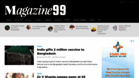 What Magazine99.com website looked like in 2021 (3 years ago)