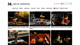 What Macaulifestyle.com website looked like in 2021 (3 years ago)