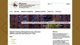 What Majesticpropertymgt.com website looked like in 2021 (3 years ago)