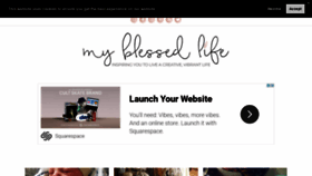 What Myblessedlife.net website looked like in 2021 (3 years ago)