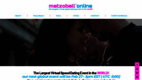 What Matzoball.org website looked like in 2021 (3 years ago)
