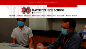 What Materdei.org website looked like in 2021 (3 years ago)