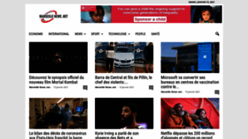 What Marseillenews.net website looked like in 2021 (3 years ago)
