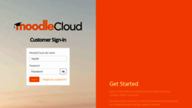 What Moodlecloud.com website looked like in 2021 (4 years ago)
