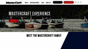 What Mastercraft.com website looked like in 2021 (3 years ago)