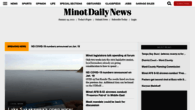 What Minotdailynews.com website looked like in 2021 (3 years ago)