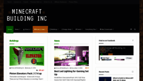 What Minecraftbuildinginc.com website looked like in 2021 (3 years ago)