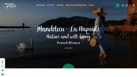 What Mandelieu.com website looked like in 2021 (3 years ago)