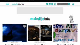 What Melodijolola.com website looked like in 2021 (3 years ago)