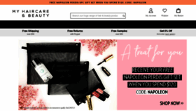 What Myhaircare.com.au website looked like in 2021 (3 years ago)