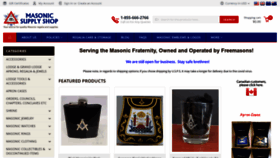 What Masonicsupplyshop.com website looked like in 2021 (3 years ago)