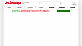 What Mr-bricolage.fr website looked like in 2021 (3 years ago)