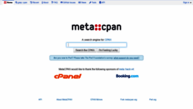 What Metacpan.org website looked like in 2021 (3 years ago)
