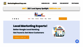 What Marketingmousetrap.com website looked like in 2021 (3 years ago)