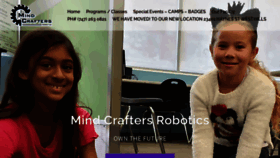 What Mindcraftersrobotics.com website looked like in 2021 (3 years ago)