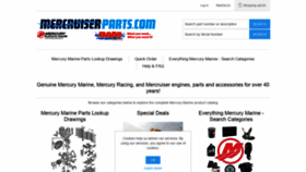 What Mercruiserparts.com website looked like in 2021 (3 years ago)