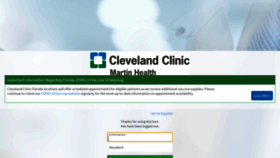 What Mychart.martinhealth.org website looked like in 2021 (3 years ago)
