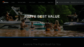 What Malibuboats.com website looked like in 2021 (3 years ago)