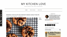 What Mykitchenlove.com website looked like in 2021 (3 years ago)