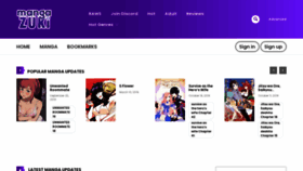 What Mangazuki.me website looked like in 2021 (3 years ago)