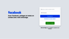 What M.facebook.fr website looked like in 2021 (3 years ago)