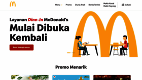 What Mcdonalds.co.id website looked like in 2021 (3 years ago)
