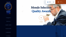 What Monde-selection.com website looked like in 2021 (3 years ago)