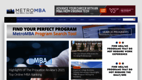 What Metromba.com website looked like in 2021 (3 years ago)