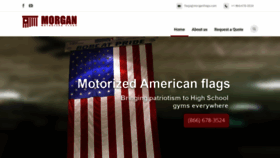What Morganflags.com website looked like in 2021 (3 years ago)