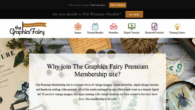 What Members.thegraphicsfairy.com website looked like in 2021 (3 years ago)