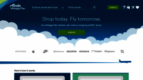 What Mileageplanshopping.com website looked like in 2021 (3 years ago)