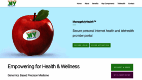 What Managemyhealth.com.au website looked like in 2021 (3 years ago)