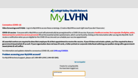 What Mylvhn.org website looked like in 2021 (3 years ago)