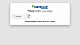 What Myactivehealth.com website looked like in 2021 (3 years ago)