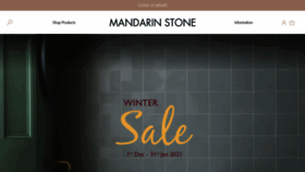 What Mandarinstone.com website looked like in 2021 (3 years ago)