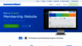 What Membermouse.com website looked like in 2021 (3 years ago)