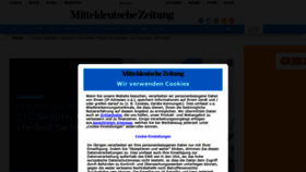 What Mz.de website looked like in 2021 (3 years ago)