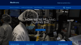 What Medtronic.me website looked like in 2021 (3 years ago)