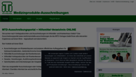 What Medizinprodukte-ausschreibungen.de website looked like in 2021 (3 years ago)