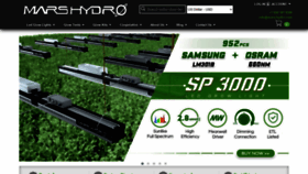 What Mars-hydro.com website looked like in 2021 (3 years ago)